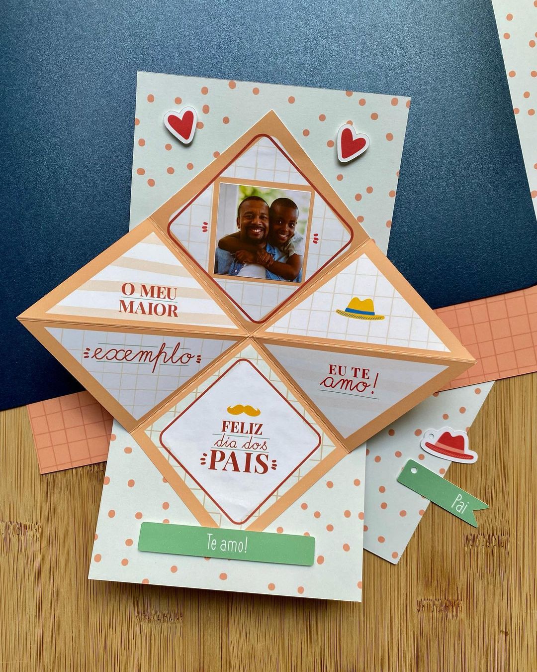 ideias de cartões artesanais dia dos pais