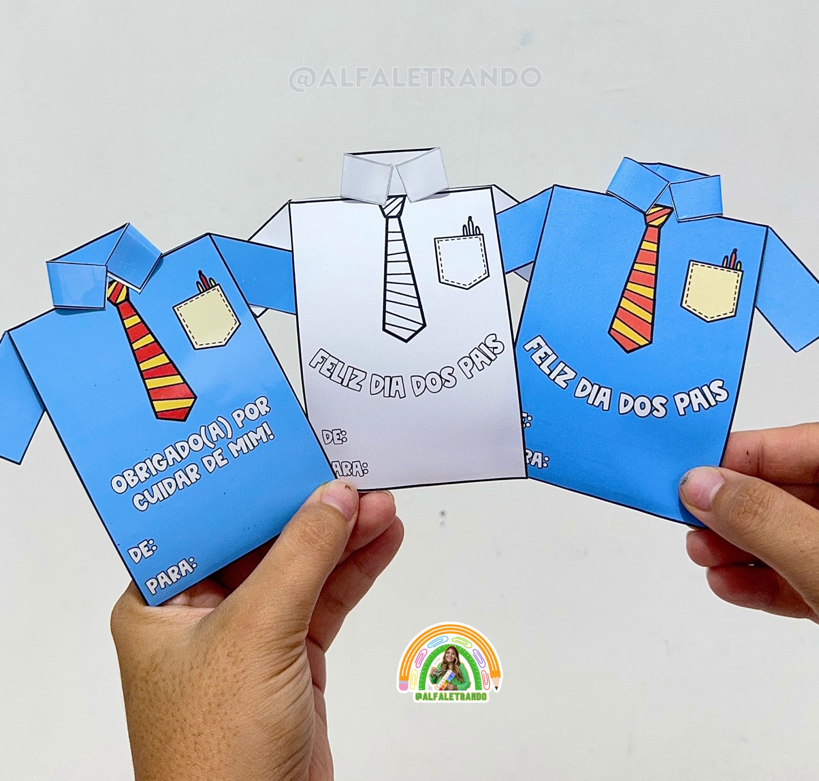 molde camisa cartão dia dos pais