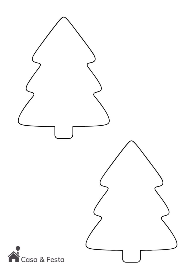 desenho de árvore de natal para imprimir