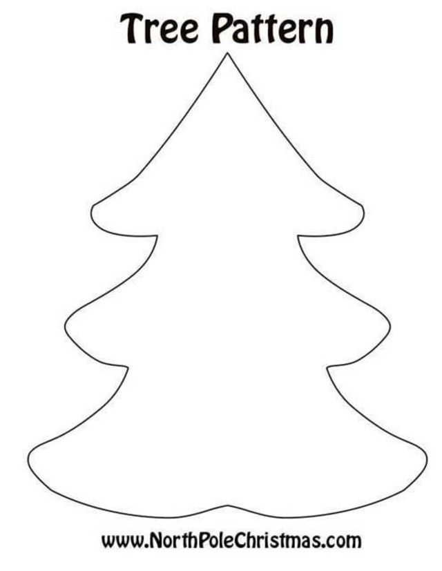 molde de árvore de natal geométrica