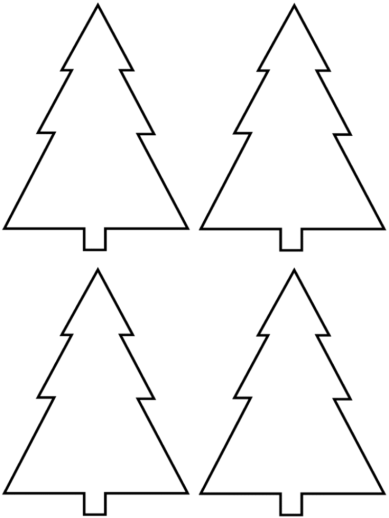 molde de pinheiro de natal para artesanato
