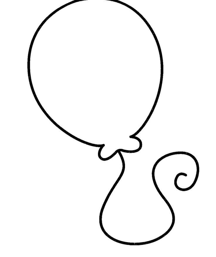 molde balão de feltro para imprimir