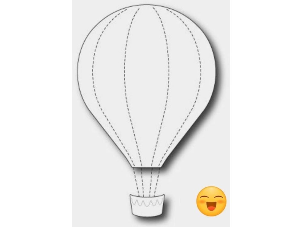 molde balão de ar quente para imprimir