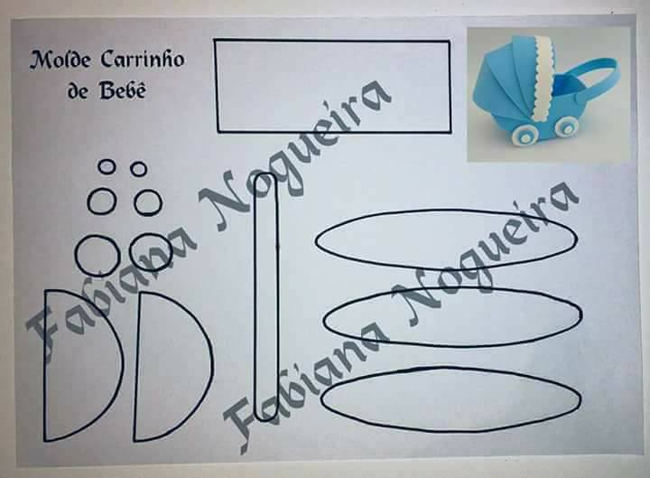 como fazer moldes de bebe em eva