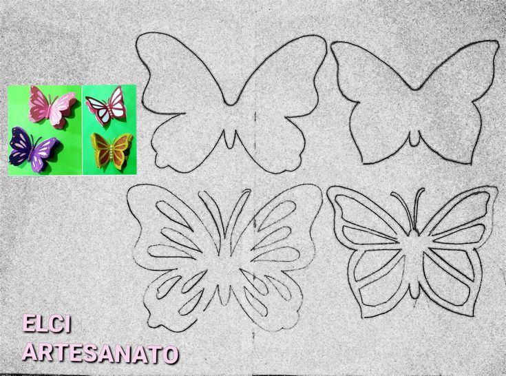 decoração borboleta EVA