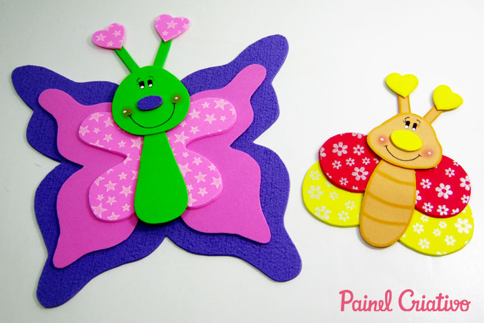 desenho borboleta EVA