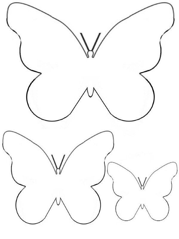 molde de borboleta para imprimir grátis