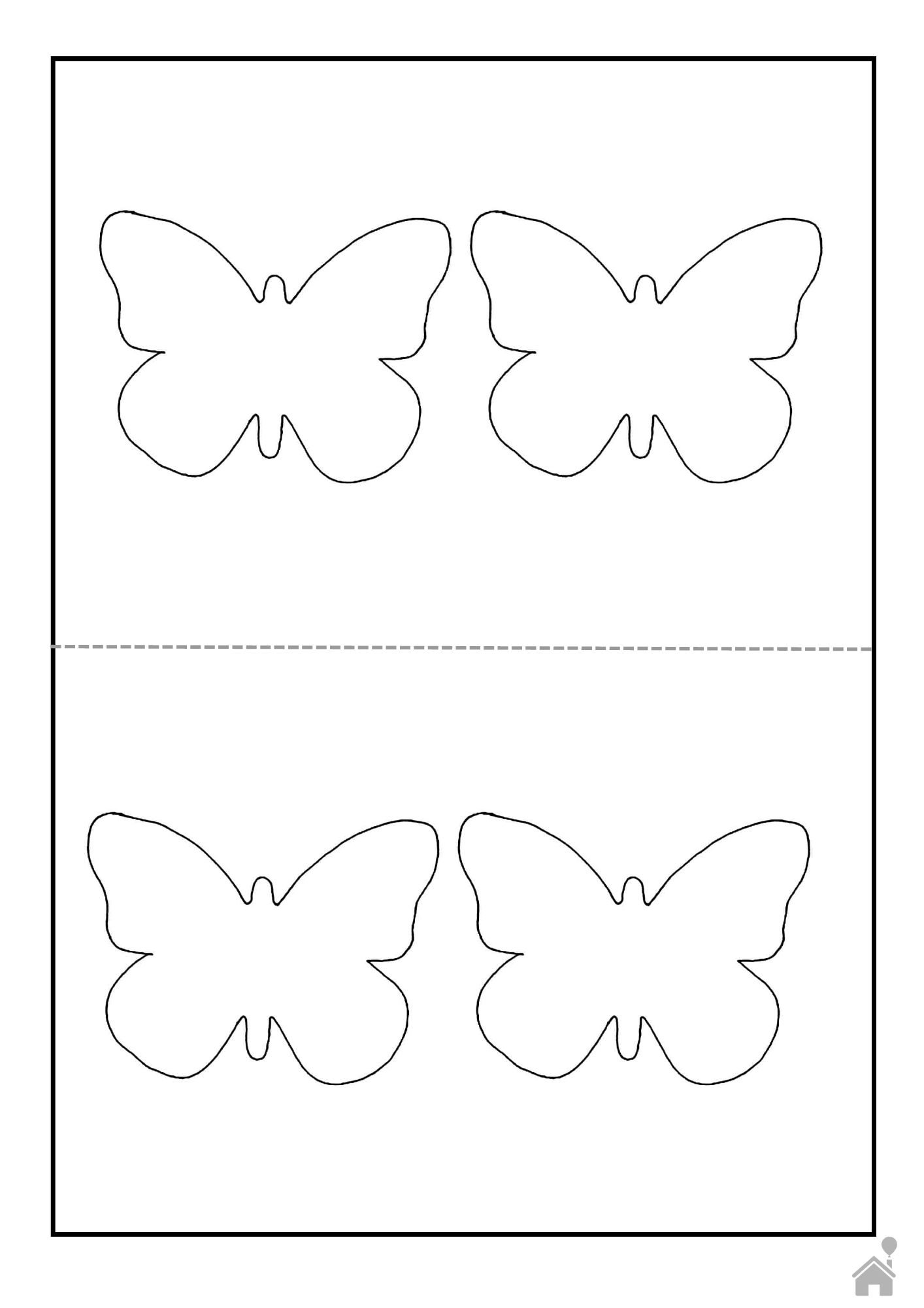 molde de borboleta para imprimir grátis