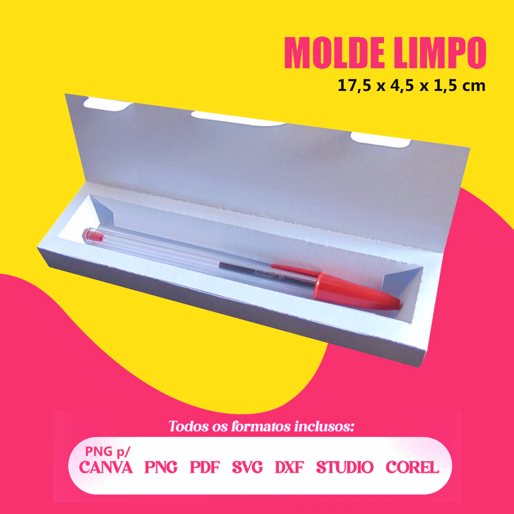 molde de embalagem para presente caneta