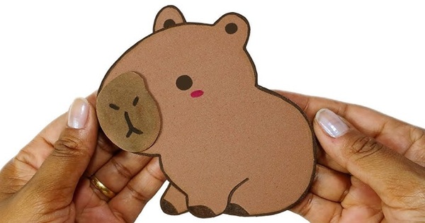 desenho de capivara para artesanato