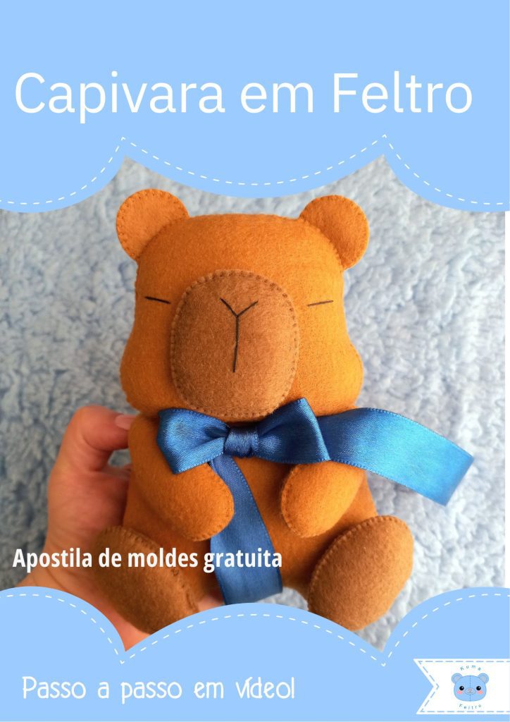 risco de capivara para feltro