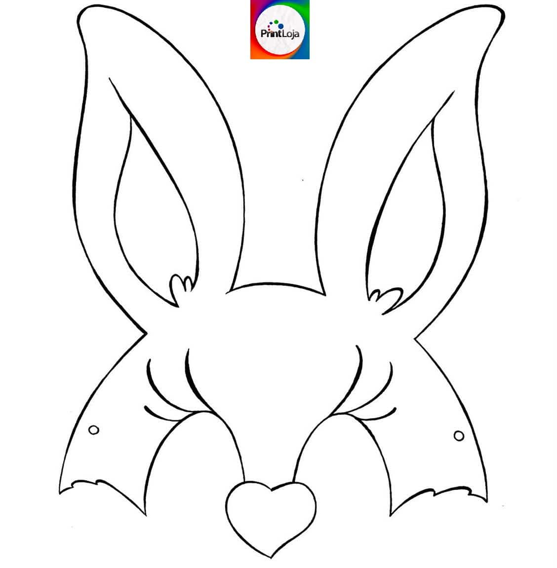 aplique de coelho para imprimir