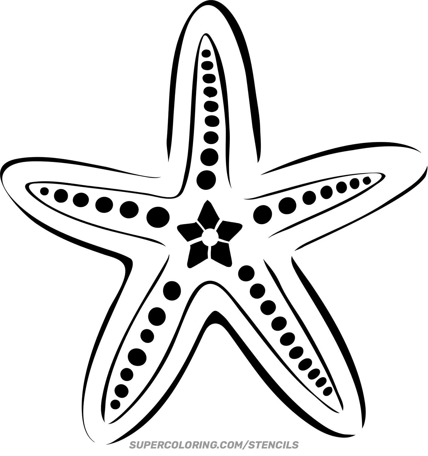 estrela do mar para colorir