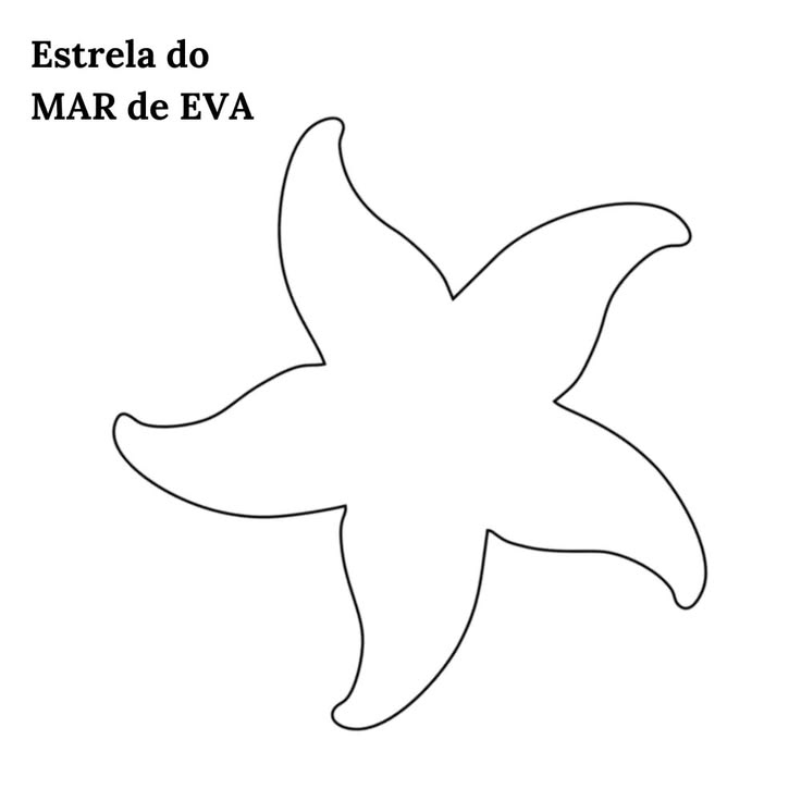 molde estrela do mar para lembrancinha