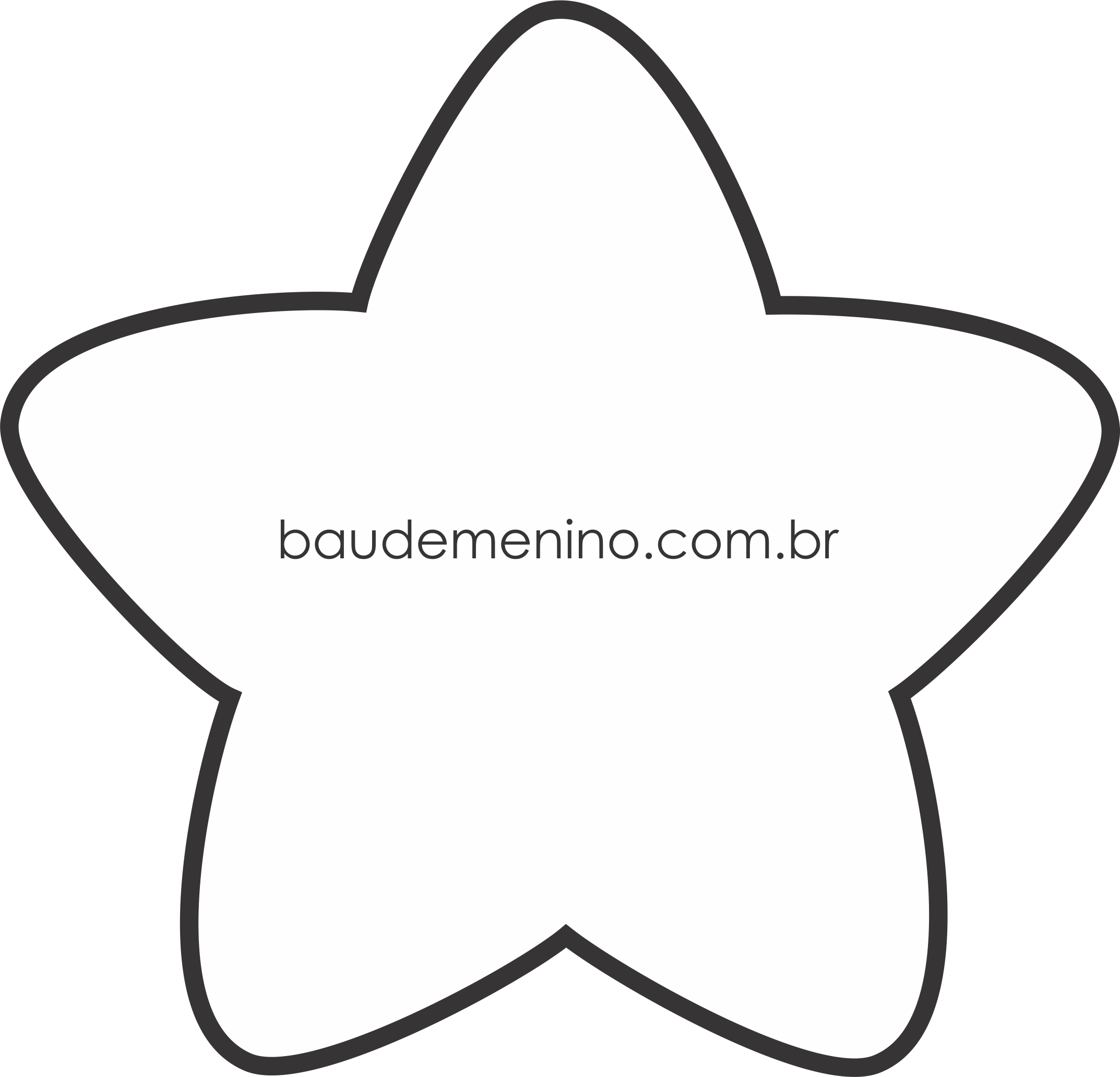 molde estrela maternidade