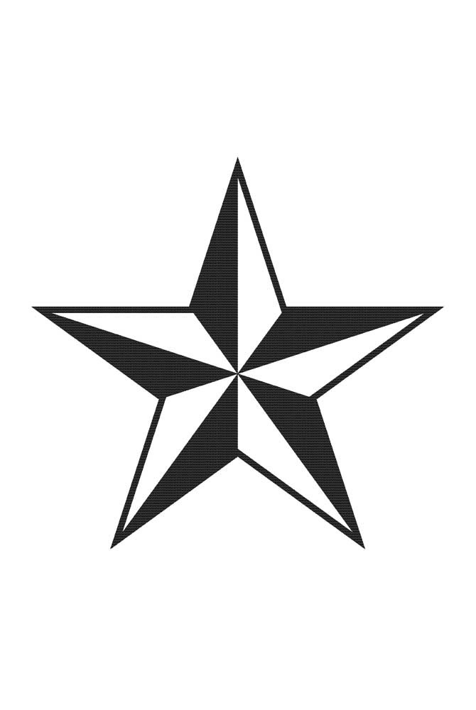 desenho estrela pequena para imprimir