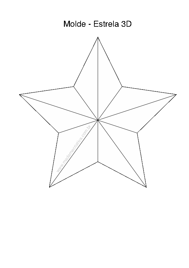desenho estrela pequena para imprimir