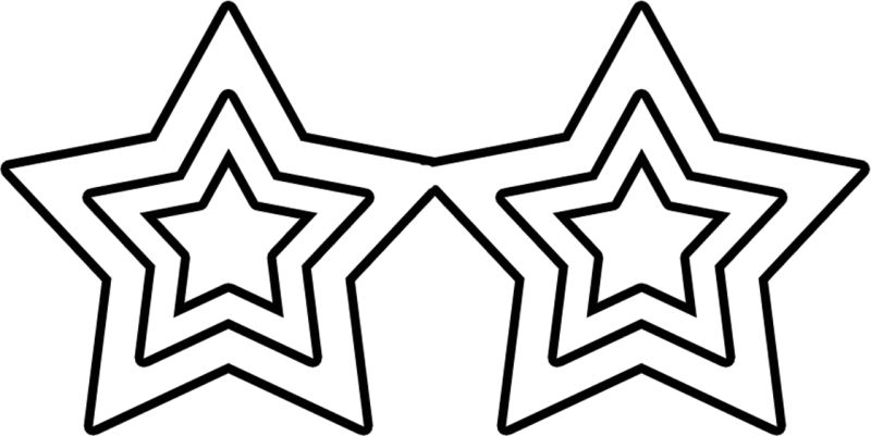 molde estrela para feltro