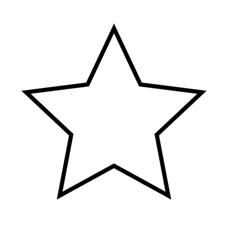 molde estrela 5 pontas pequena