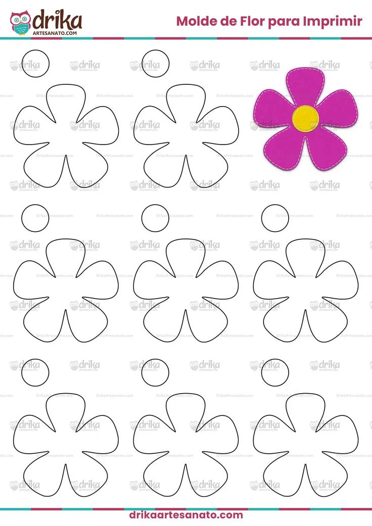 desenhos de flores pequenas para imprimir