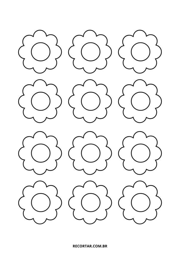 moldes de flores delicadas para artesanato