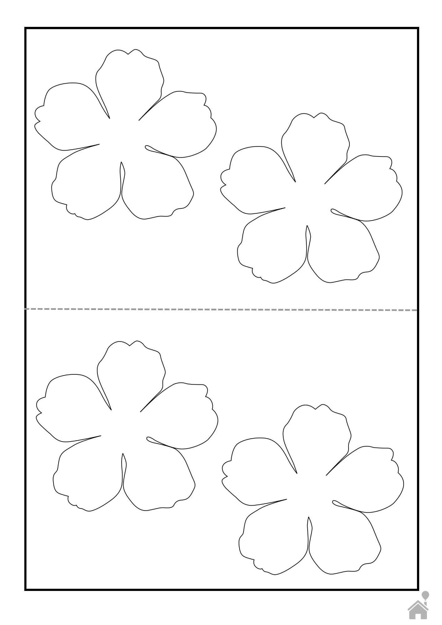 molde de flor para scrapbook