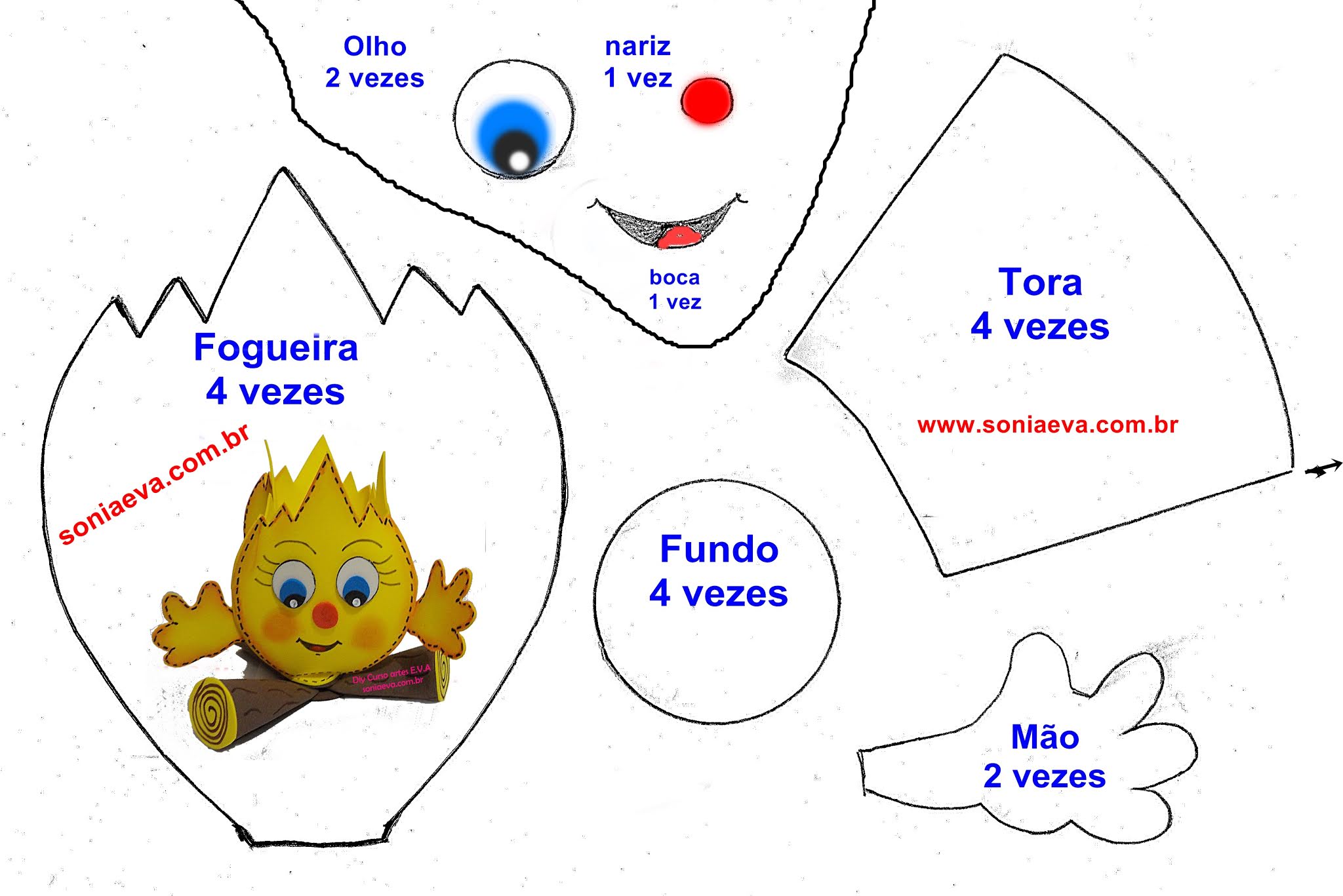 decoracao fogueira festa junina