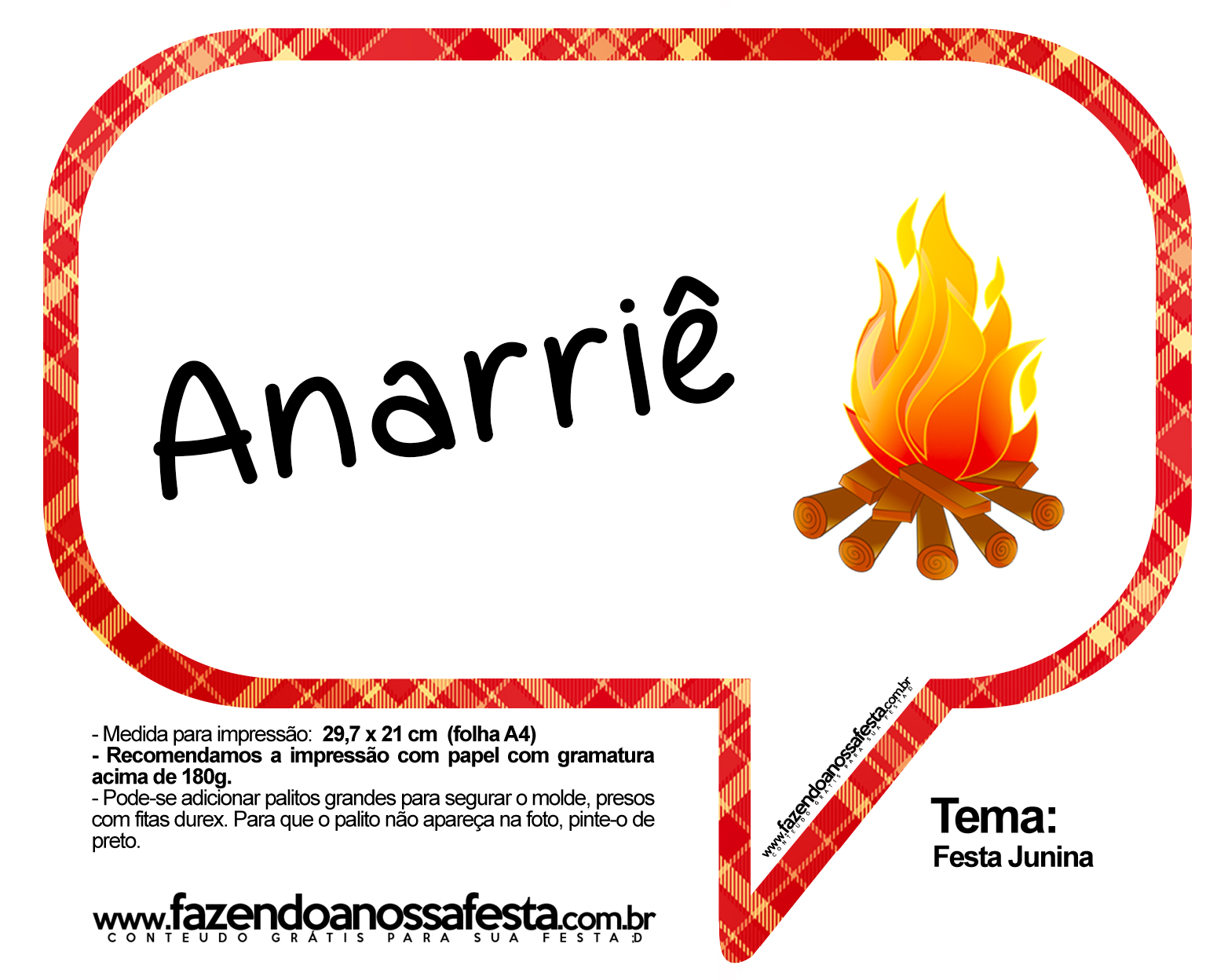 fogueira de papel para festa junina passo a passo