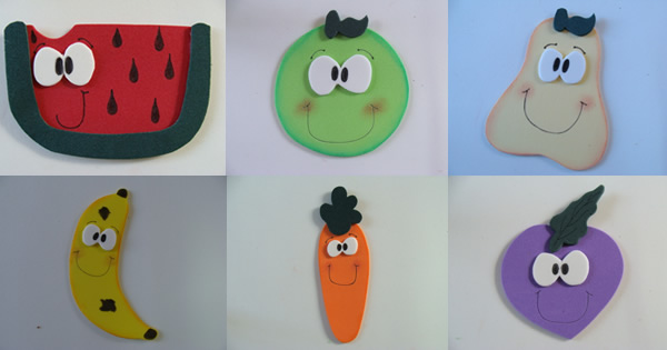 moldes de frutas para educação infantil