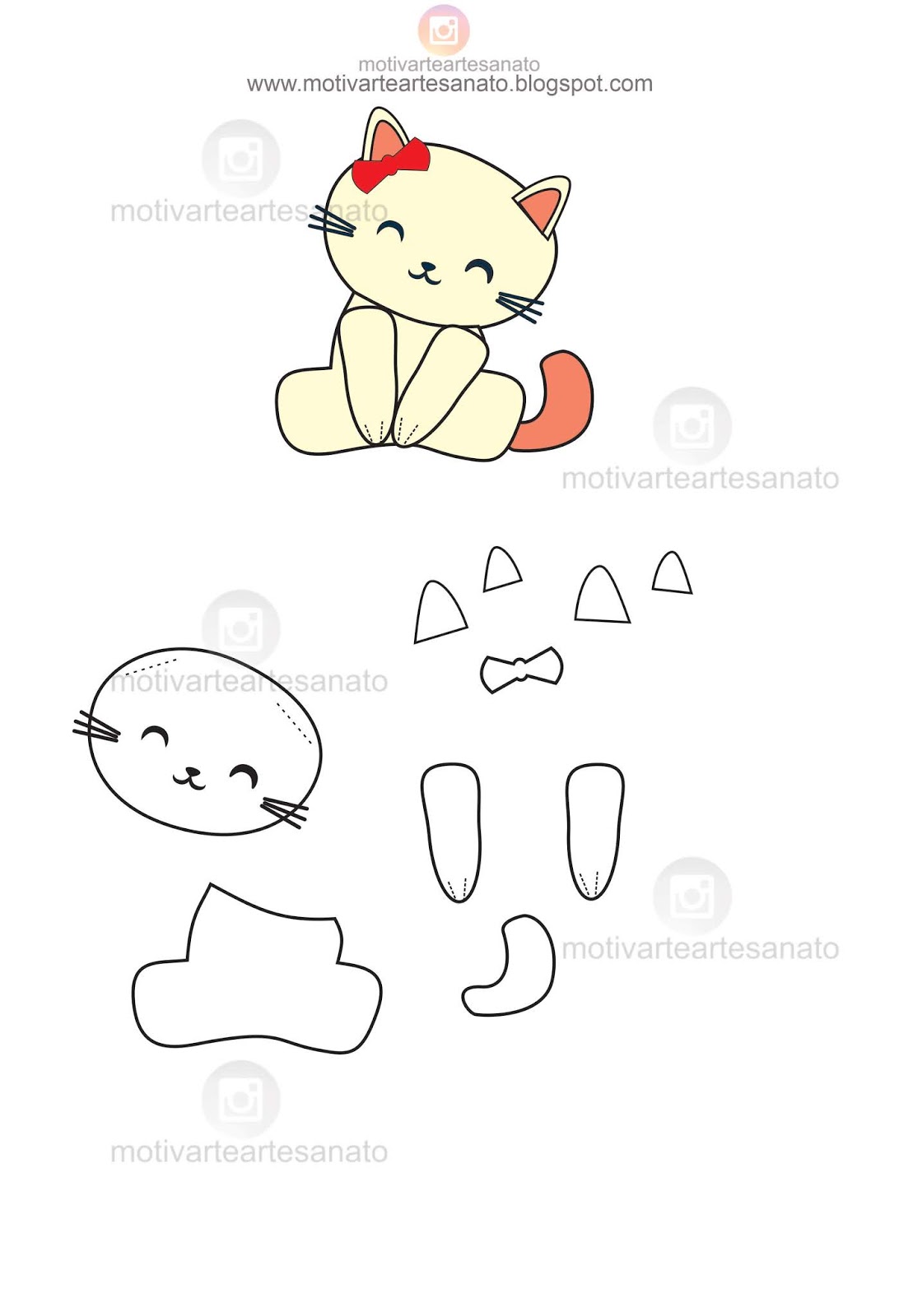 silhueta de gato para imprimir