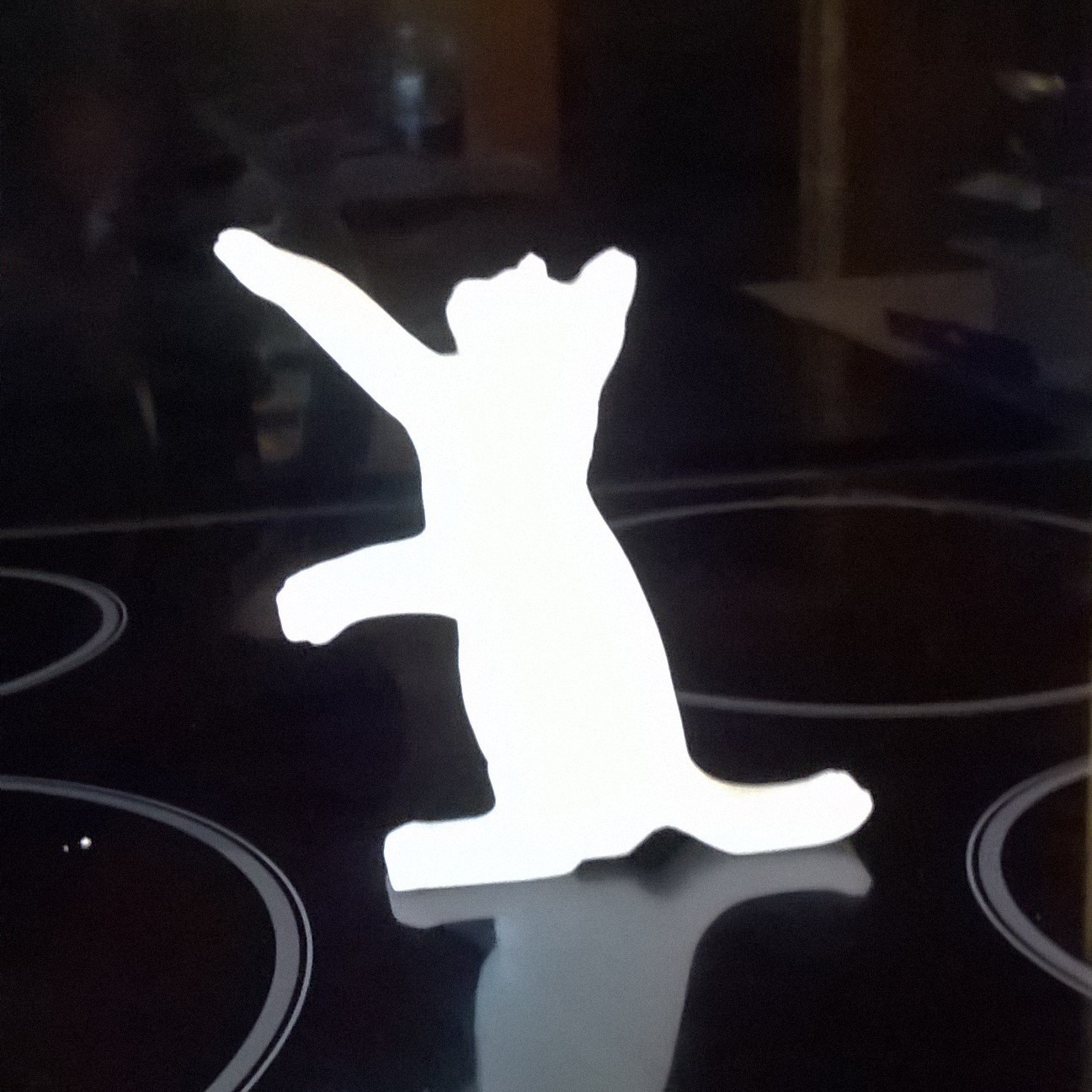 molde de gato em tamanho real para imprimir
