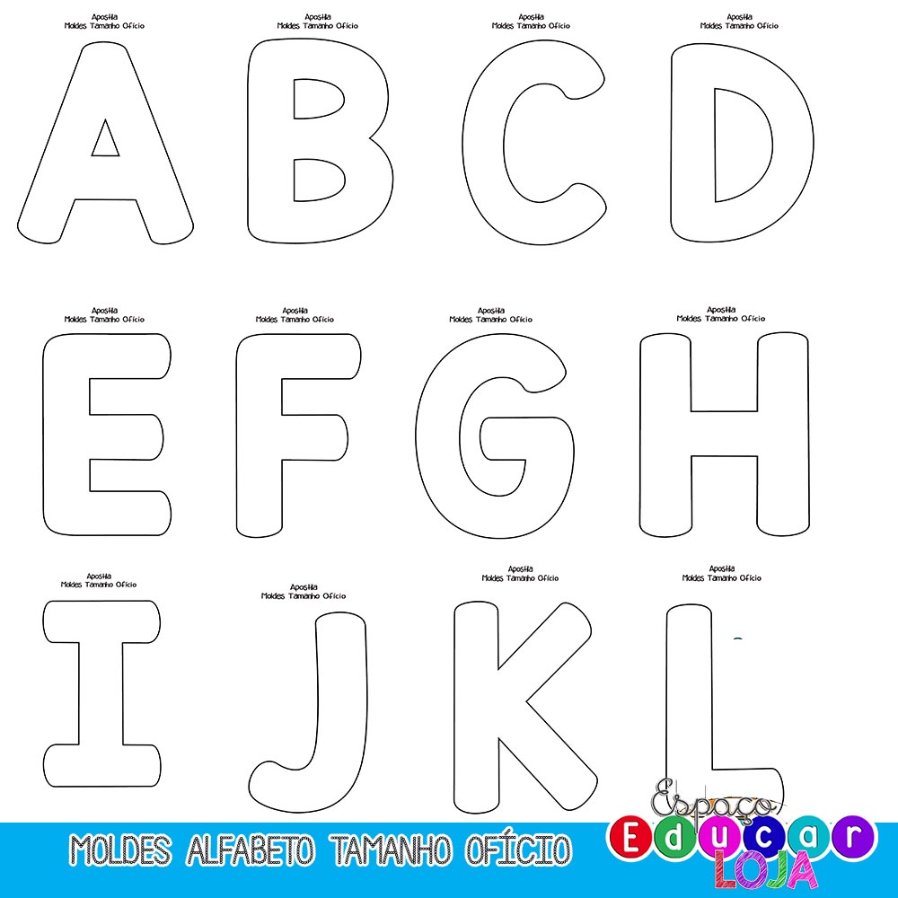 molde de letras em pdf para cartazes