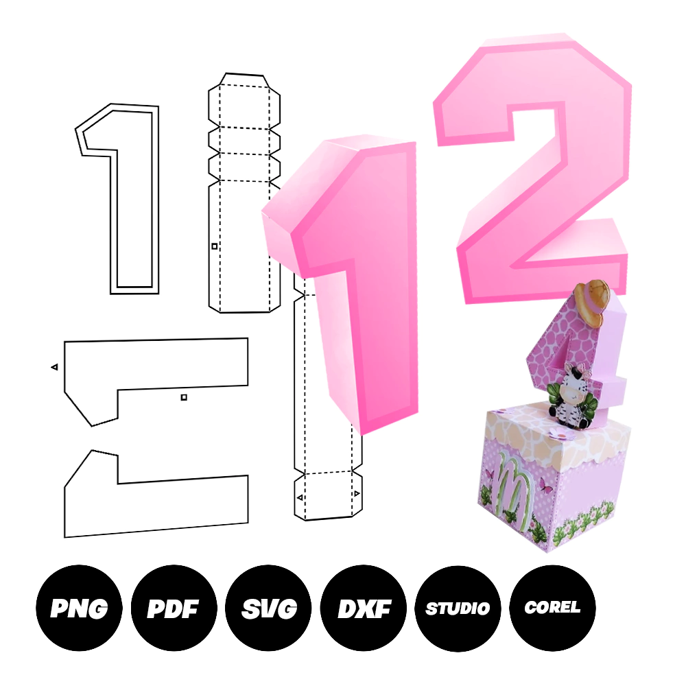 moldes de números para confeitaria