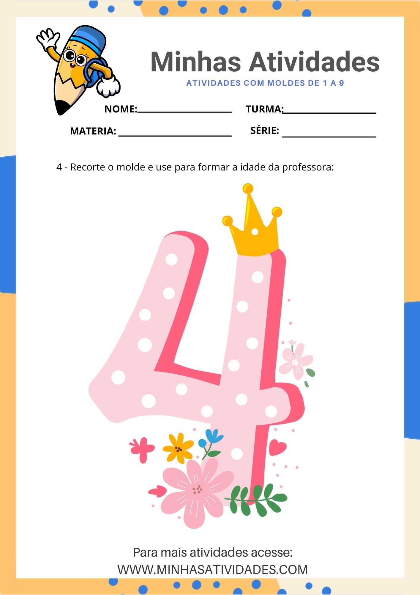 modelos de algarismos para artesanato
