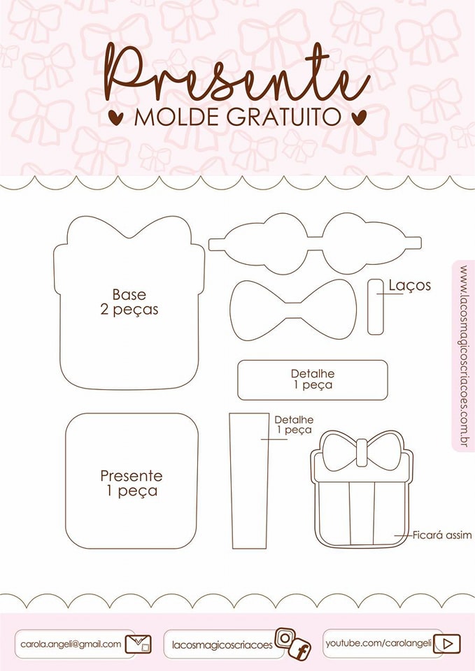 moldes de caixas criativas para imprimir