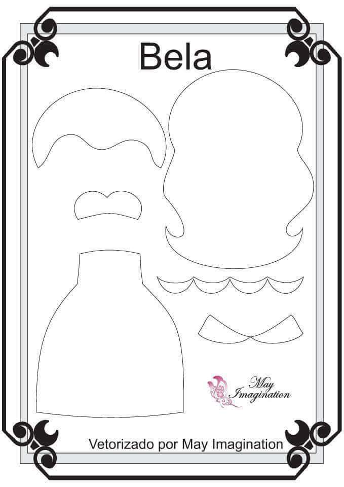 moldes de princesas disney para imprimir