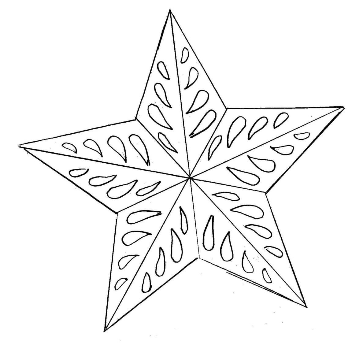 moldes de estrelas fáceis para crianças