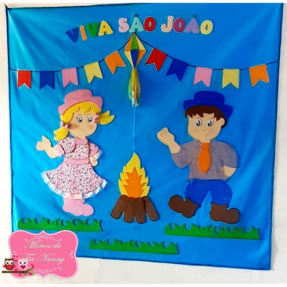 molde de espantalho em eva para festa junina