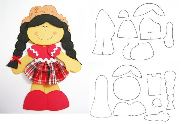 painel de festa junina em eva com moldes