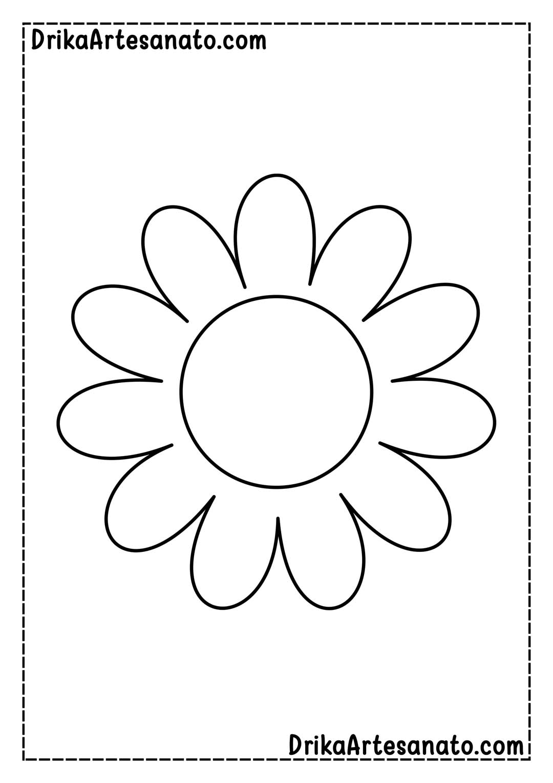 flor de papel grande molde