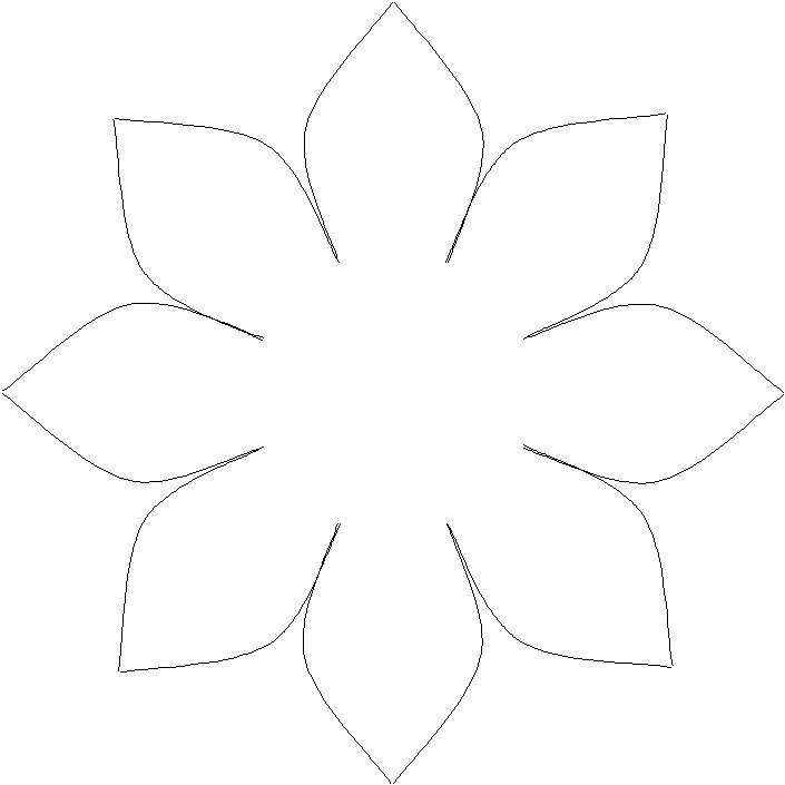 molde flor gigante para imprimir
