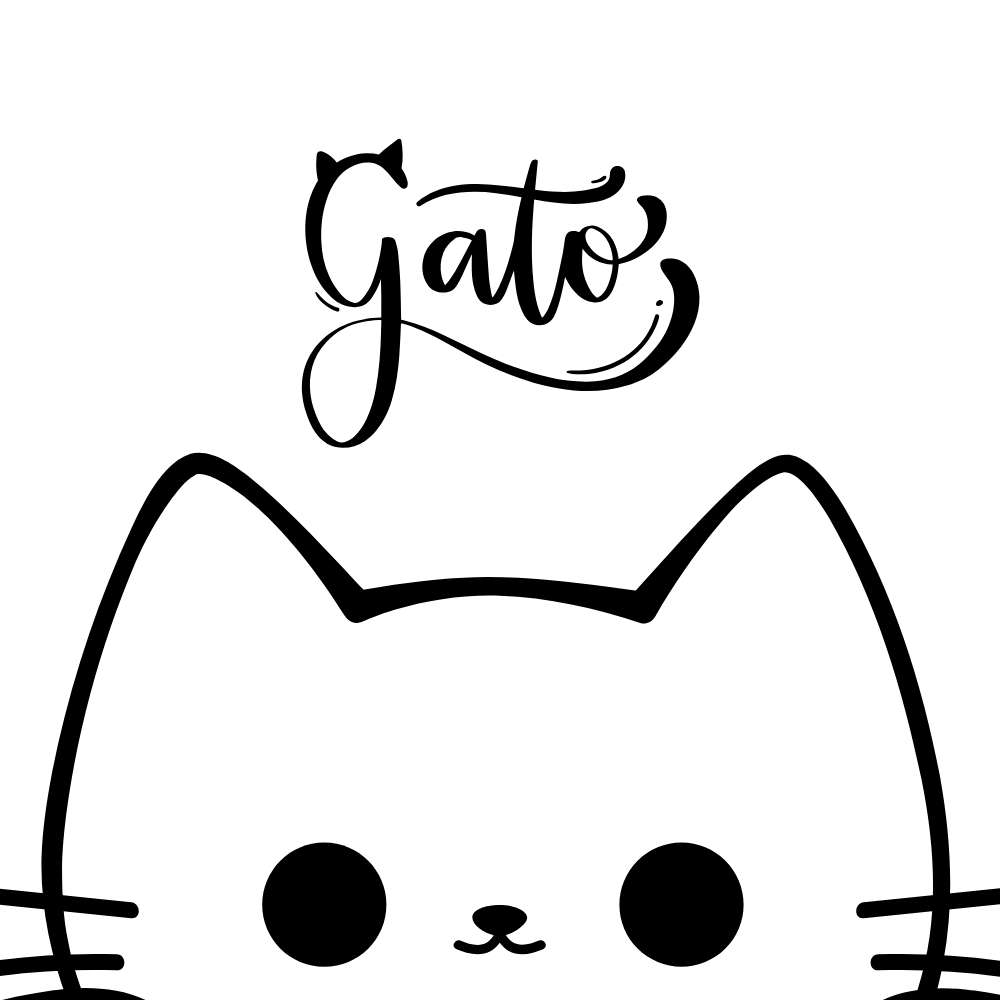 desenho de gato para imprimir e pintar