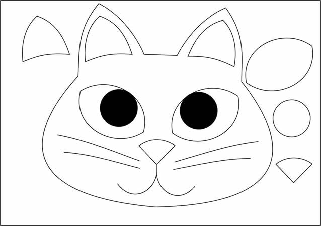 silhueta de gato para imprimir