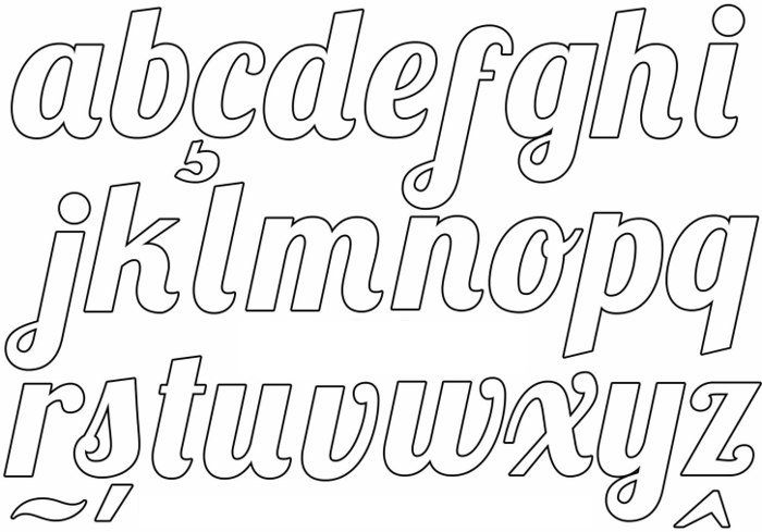letras cursivas para eva