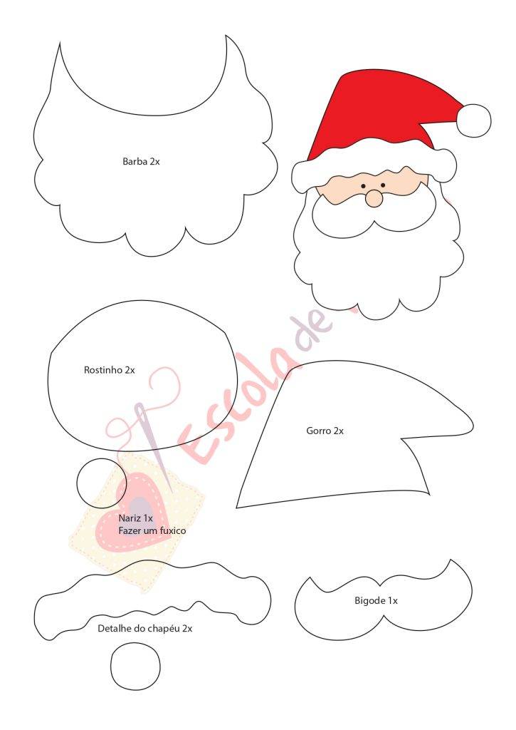 lembrancinhas de natal em eva moldes