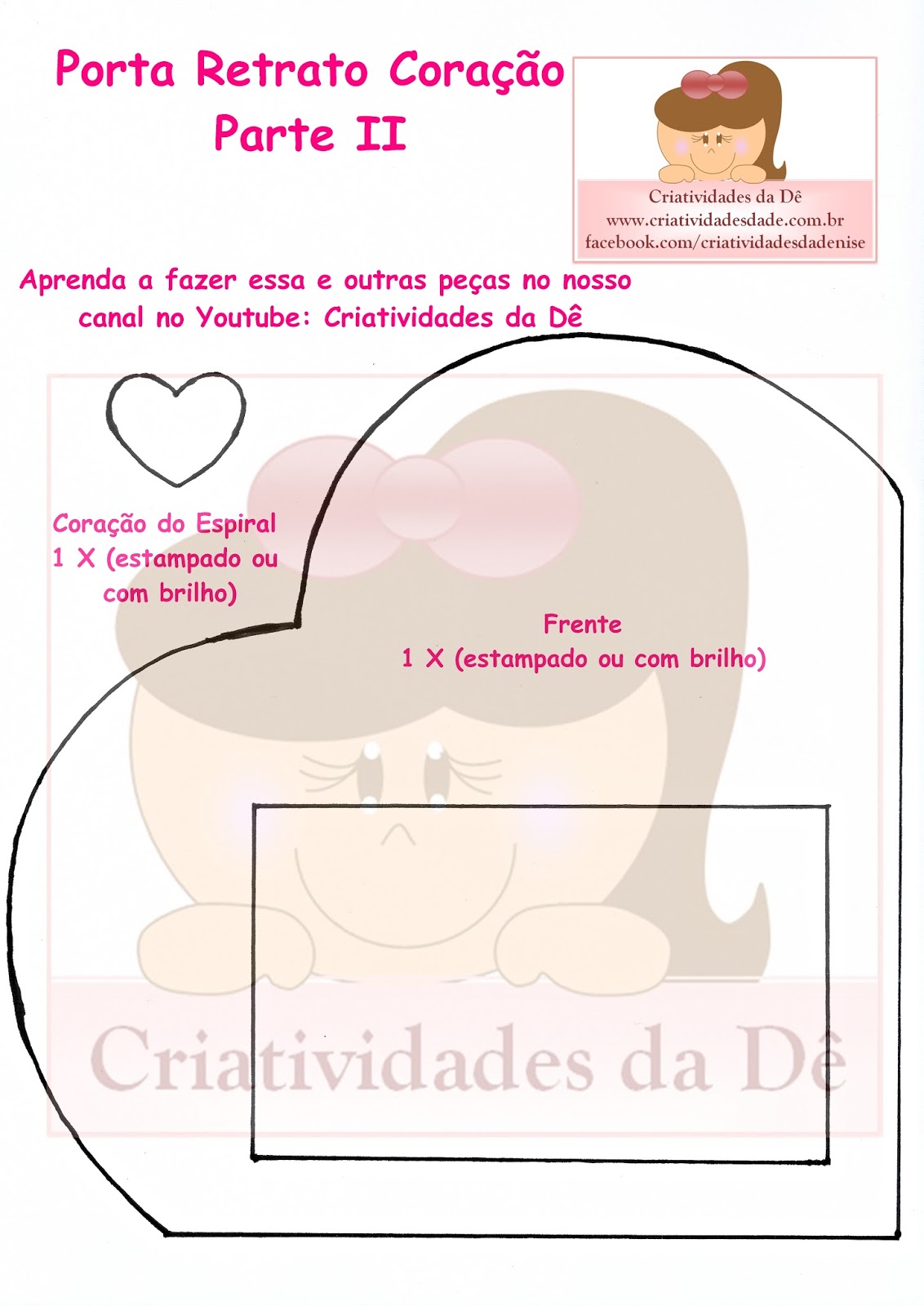 porta retrato de eva passo a passo