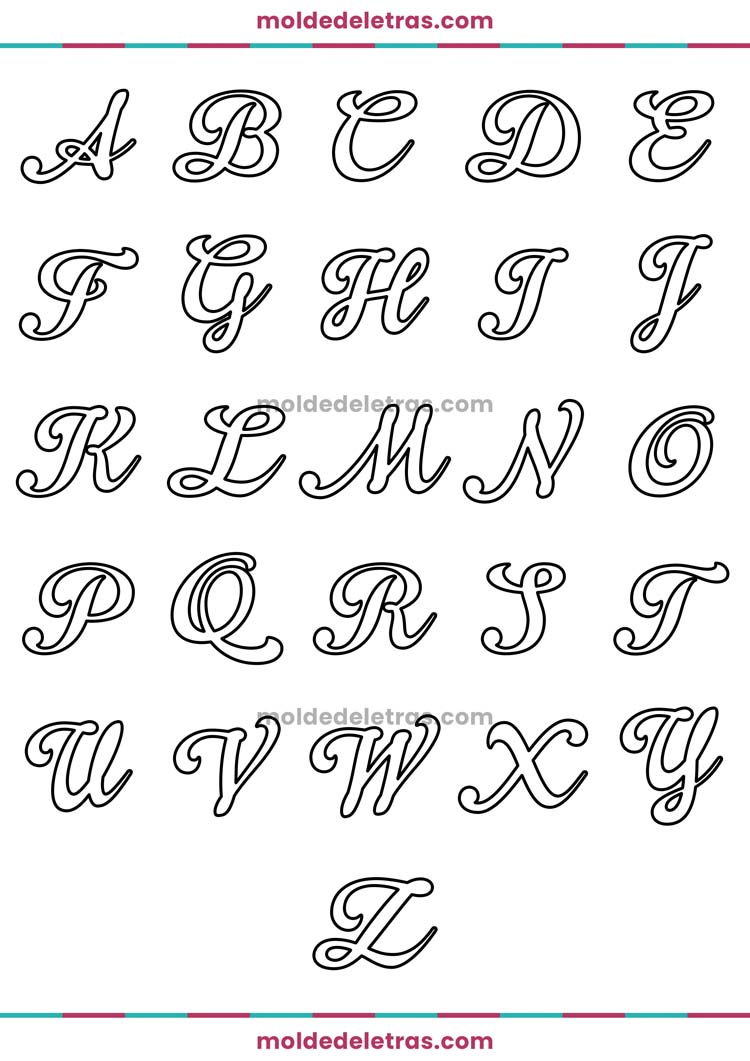 moldes de letras para cartazes