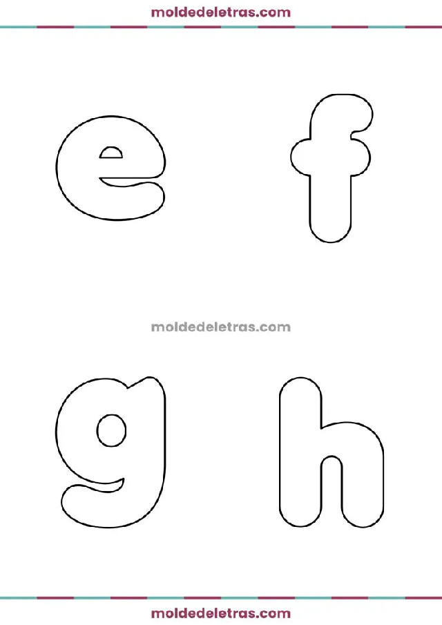 download molde letra E
