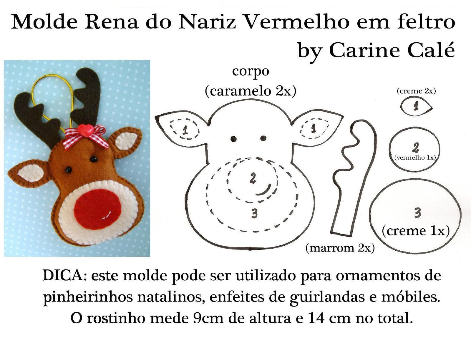 estrelas de feltro para árvore de natal moldes
