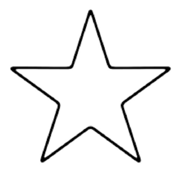 molde estrela 3d papel
